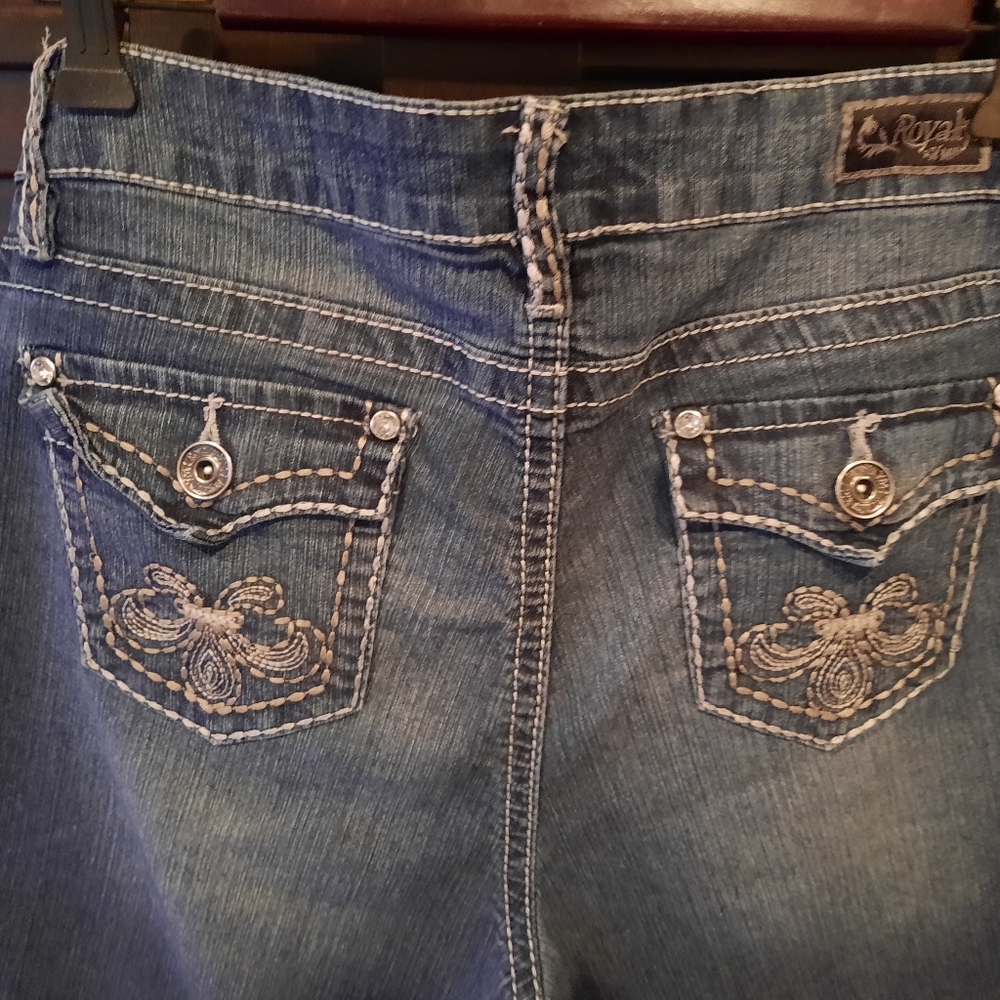 ROYALITY jeans , darker blue, size 12